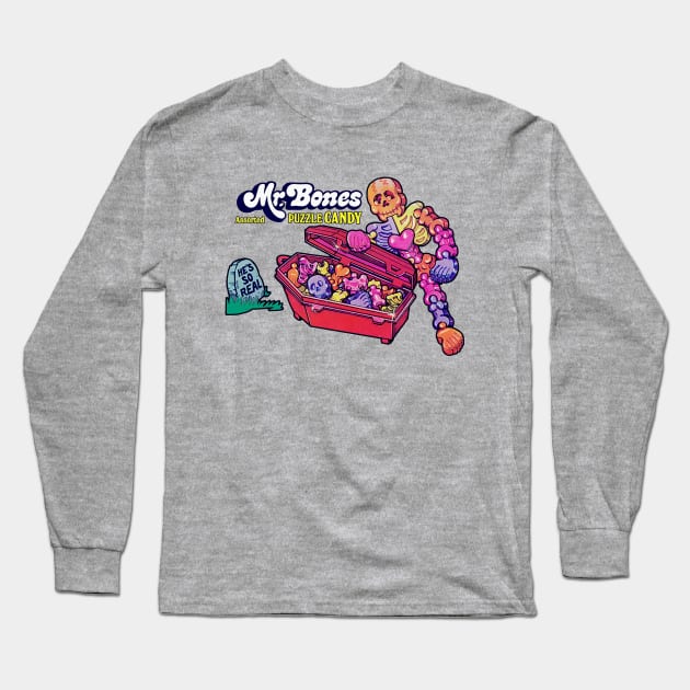 Mr. Bones Candy Long Sleeve T-Shirt by Chewbaccadoll